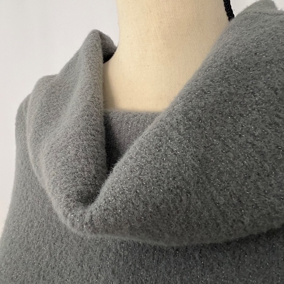 Express Cowl Neck Drawstring Waist Sweater Sz Small- Grey - Picture 3 of 9